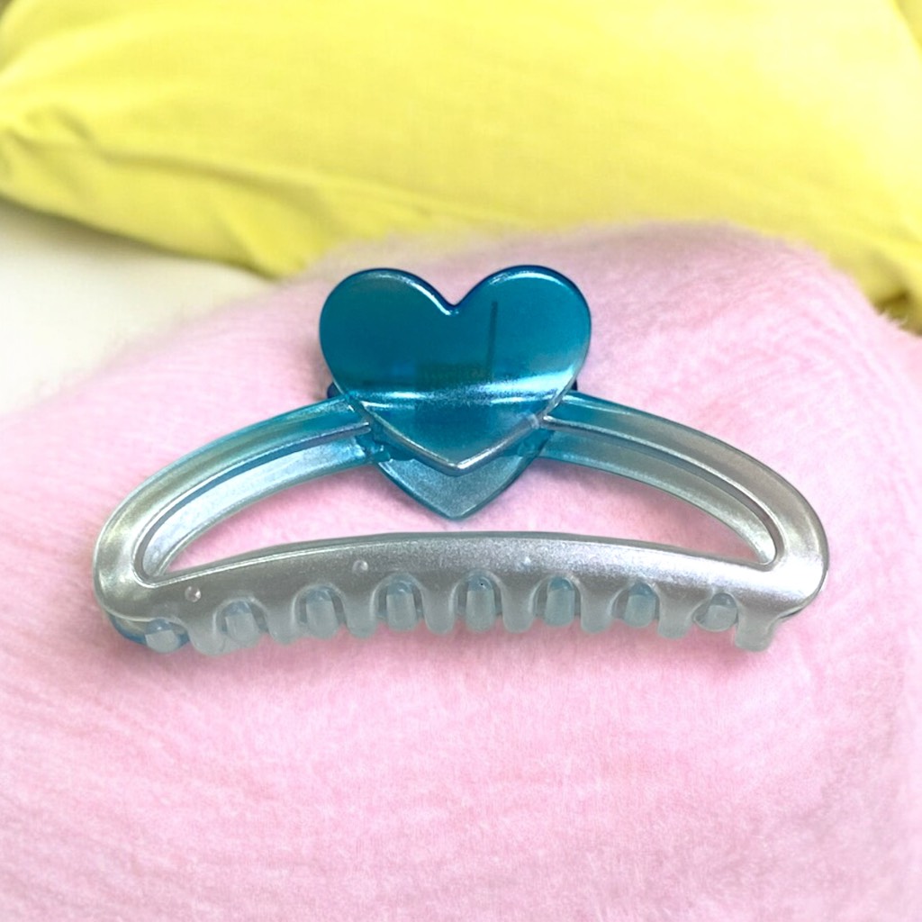 T3.Kẹp tóc càng cua bán nguyệt trái tim 12cm