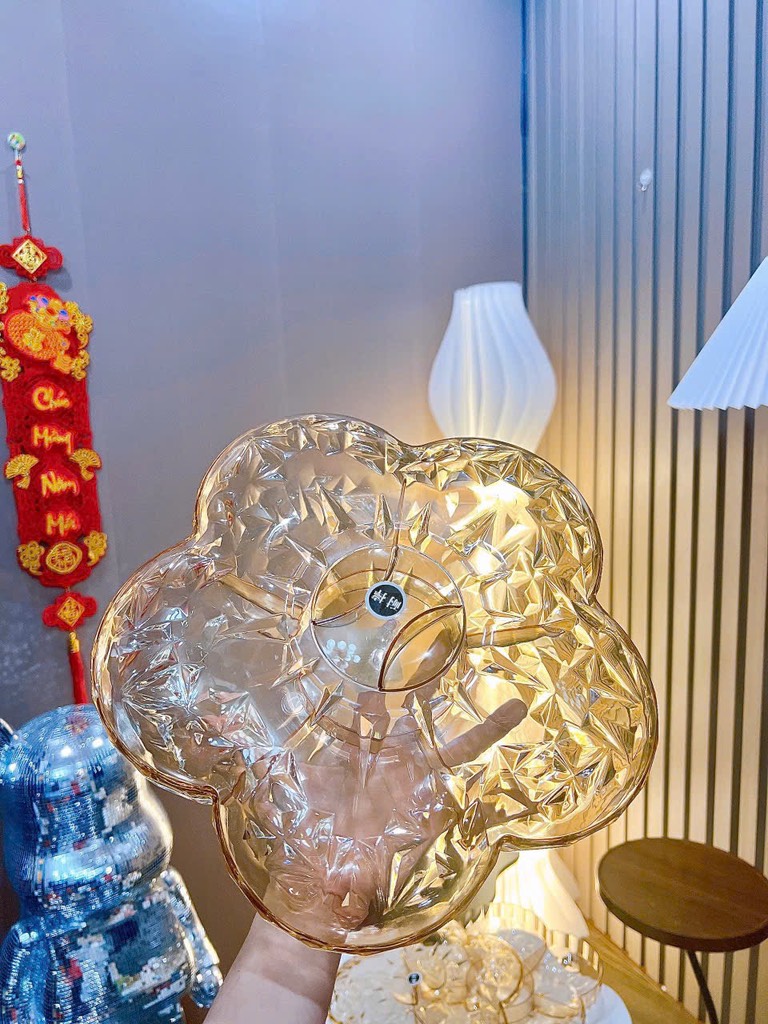 Khay Đựng Mứt Hình Hoa 5 Cánh