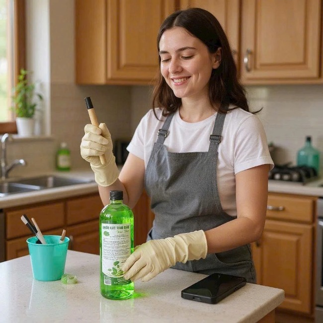 Nước cất lau sàn tinh dầu bạc hà 1000ml