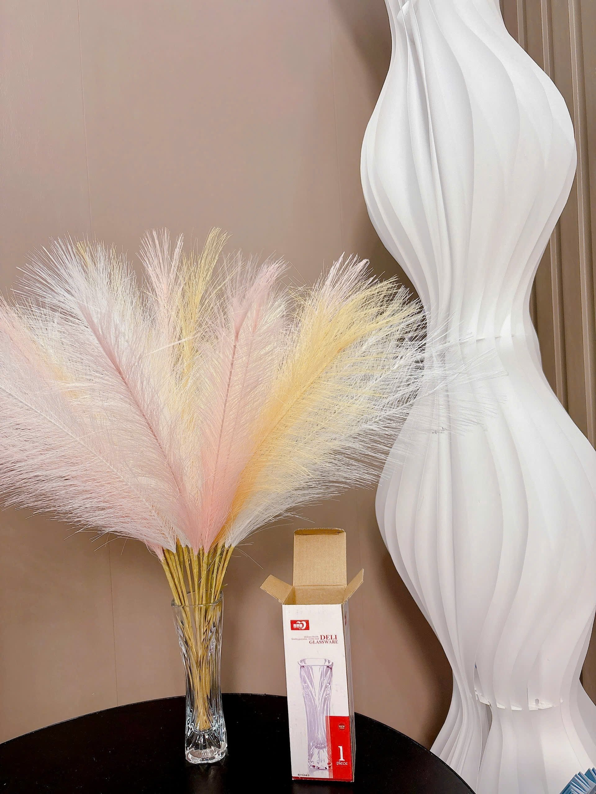 Bình/Lọ Hoa Thủy Tinh Trong Suốt 17cm