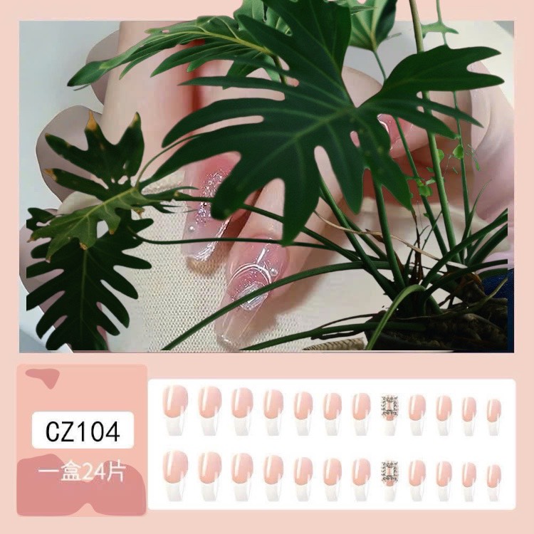 Set 24 móng đính đá kiểu keo