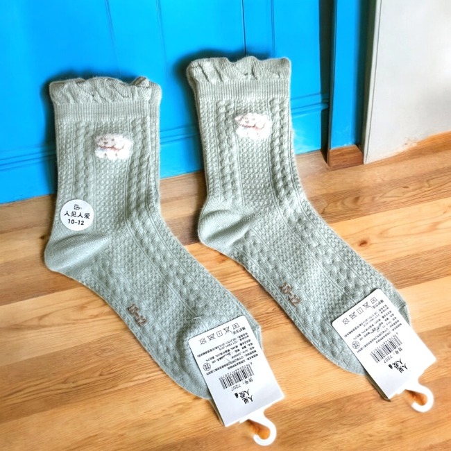 Tất/Vớ cotton hoạt hình từ 10-12 tuổi