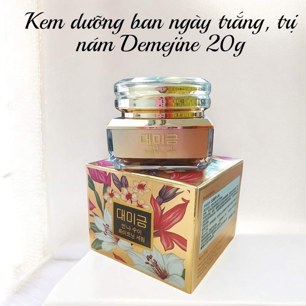 [DL-HQ] Kem dưỡng ban ngày trắng, trị nám Demejine 20g