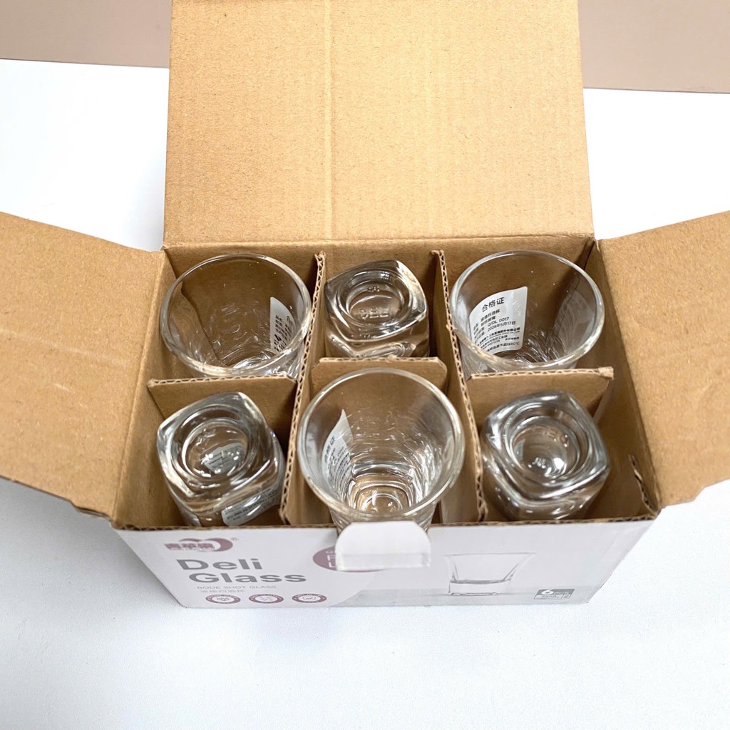 PN.Bộ 6 ly rượu Deli Glass EY3002 35ml (7cm)