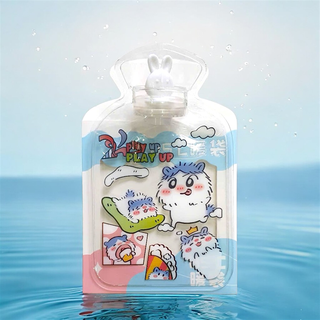 Túi chườm nóng, lạnh trong suốt họa tiết hoạt hình  18,5*11,3cm