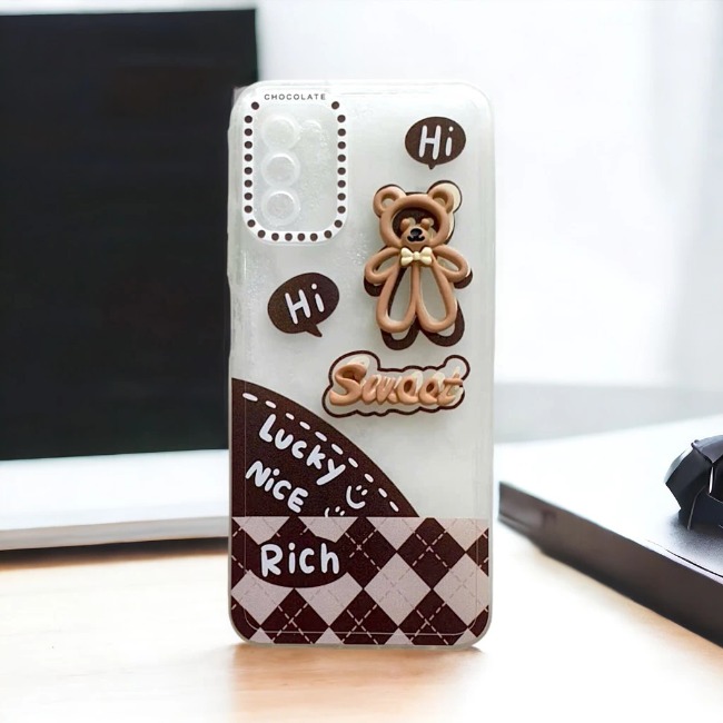 Ốp Lưng Điện Thoại Mềm SWEET Gấu Moschino Siêu Dễ Thương