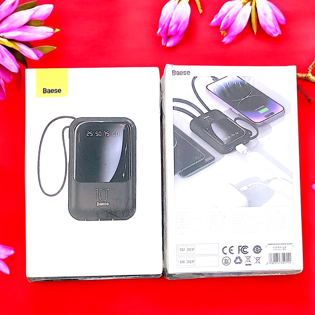 Sạc dự phòng Baese 10w kèm dây sạc