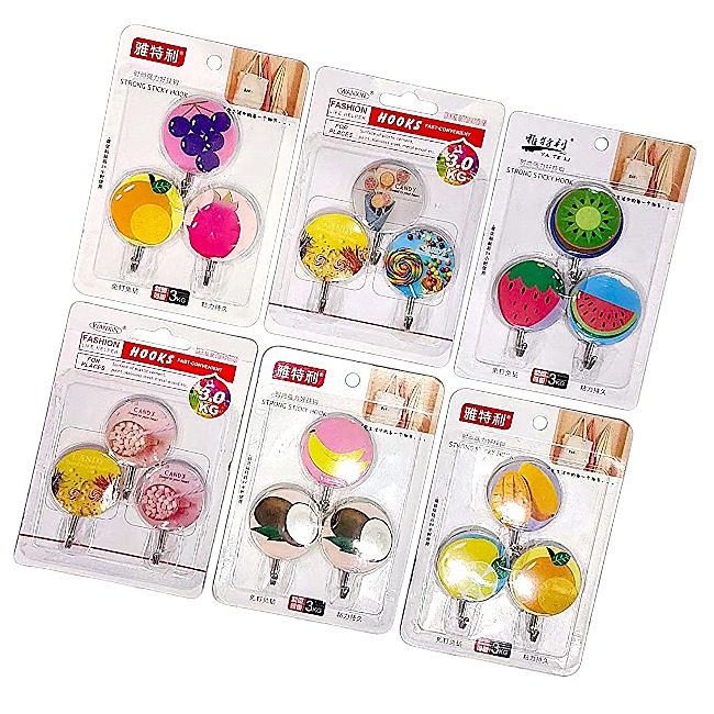 Sét 3 móc dán tường (ngẫu nhiên)