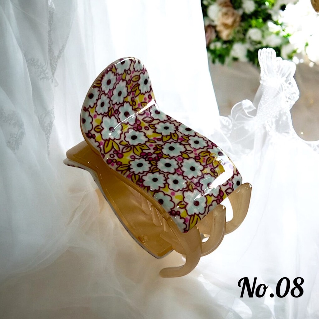 T1.Kẹp Càng Cua 5 Răng Cao Cấp Nhiều Họa Tiết Dễ Thương