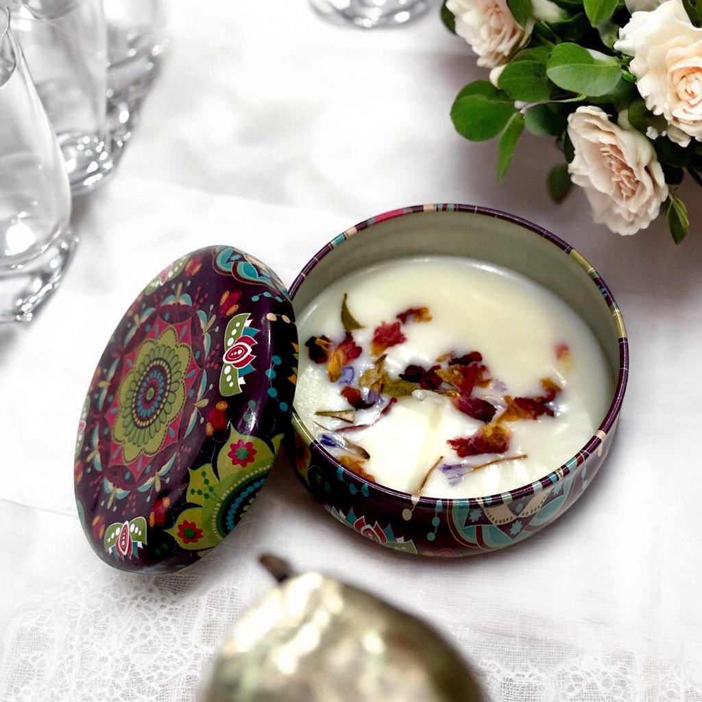 13.8 Lọ nến thơm hoa khô thiên nhiên