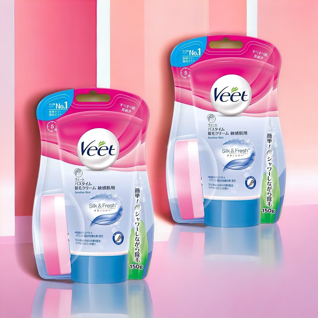HLK-Kem Tẩy Lông Veet Cho Da Nhạy Cảm Chính Hãng Nhật Bản