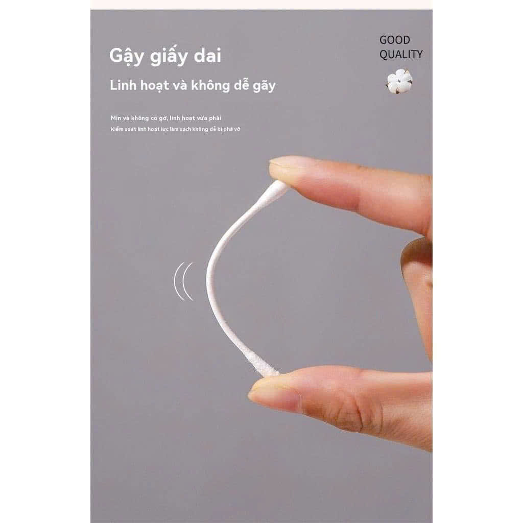 Hộp 200 Tăm Bông Cotton Swabs