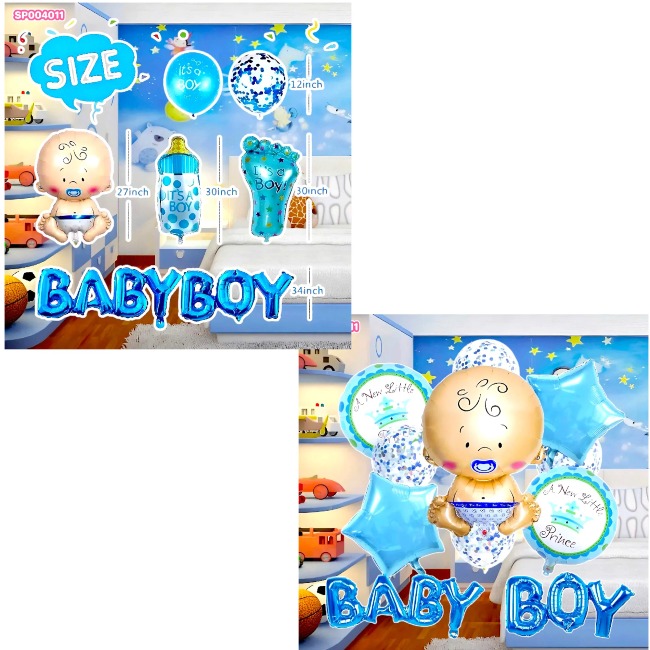 Set Bóng Trang Trí Tiệc Đầy Tháng, Đầy Năm Cho Bé
(ngẫu nhiên)