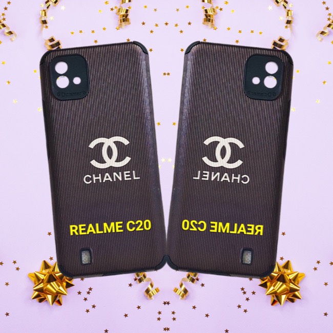 Ốp Lưng Điện Thoại Mềm Màu Nâu Cho Realme C20