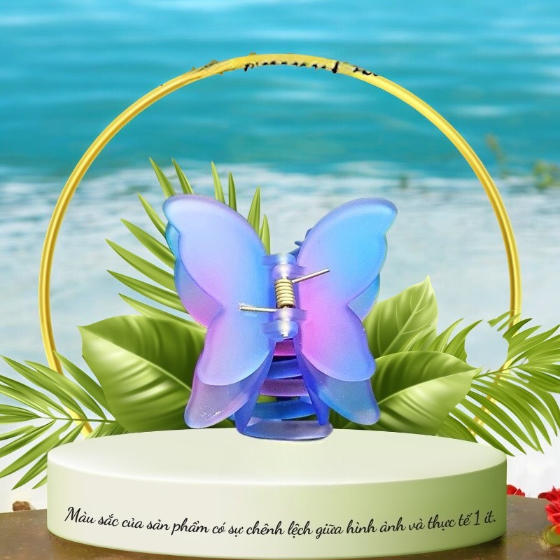 Kẹp bướm nhám 2 lớp nhiều màu