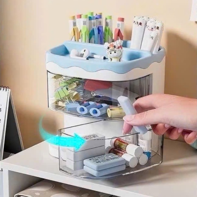 Hộp, kệ đựng bút mini 11x11cm