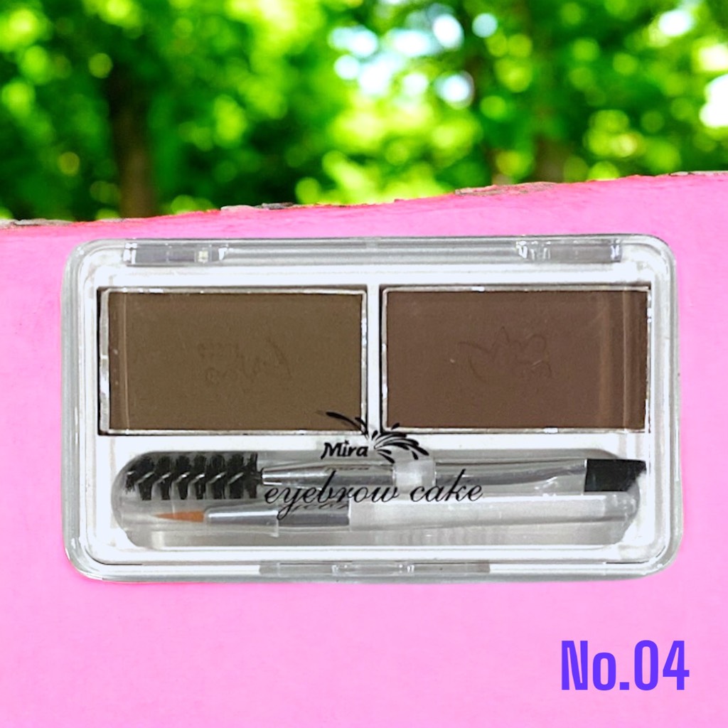 Phấn kẻ lông mày dạng bột 2 ô Mira Eyebrow Powder 7g