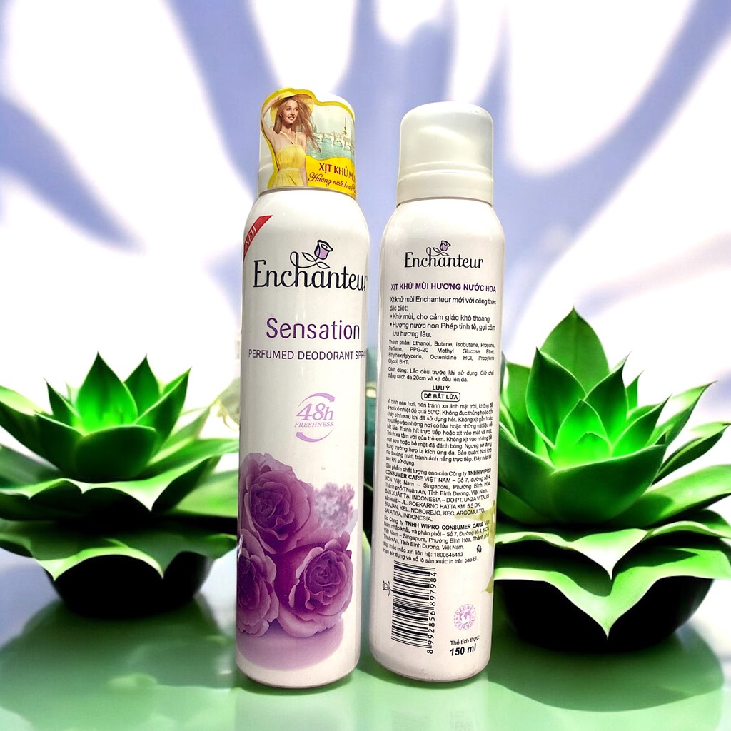 Xịt khử mùi hương nước hoa Enchanteur 48H 150ml