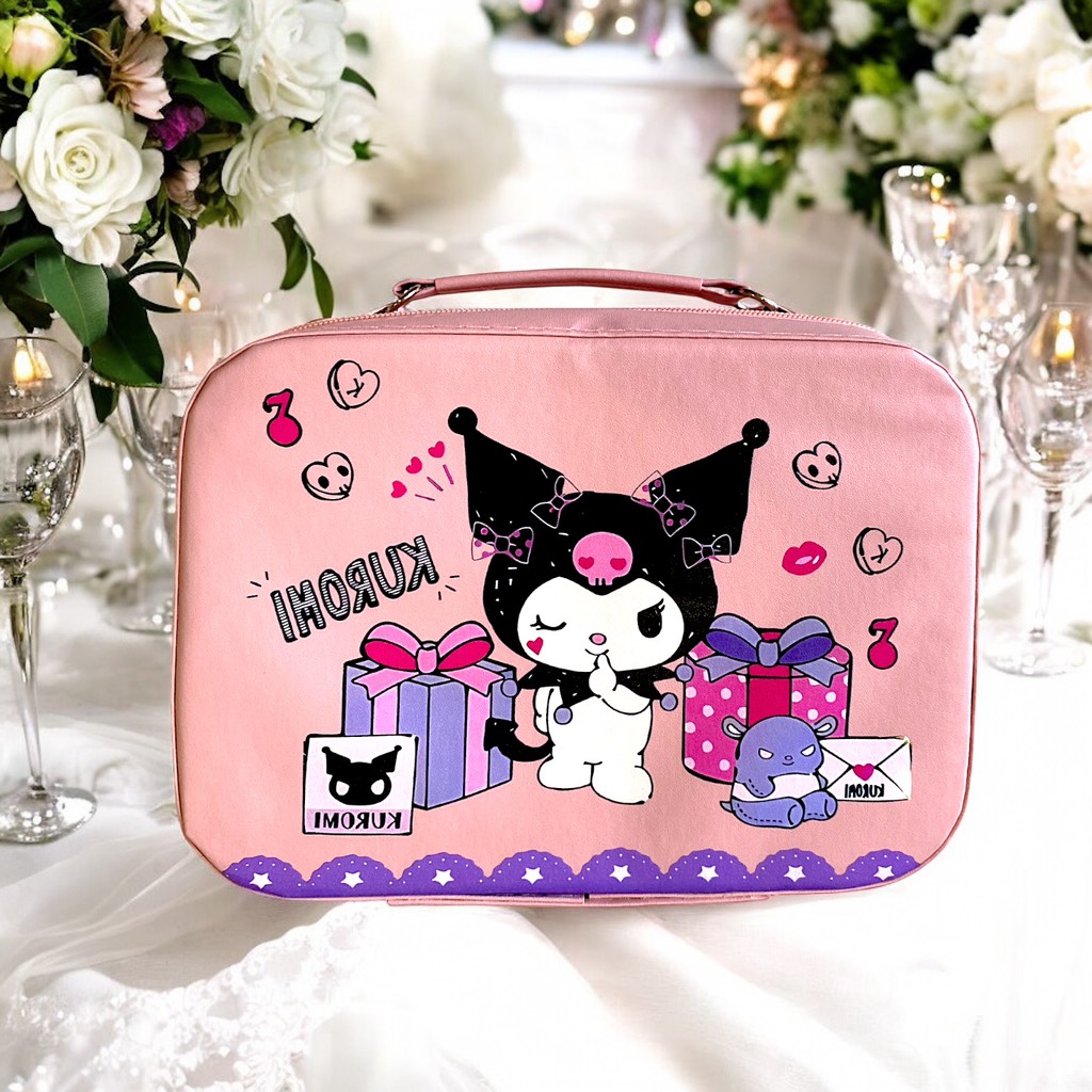 Cốp đựng mỹ phẩm Kuromi 25x19x11,5cm