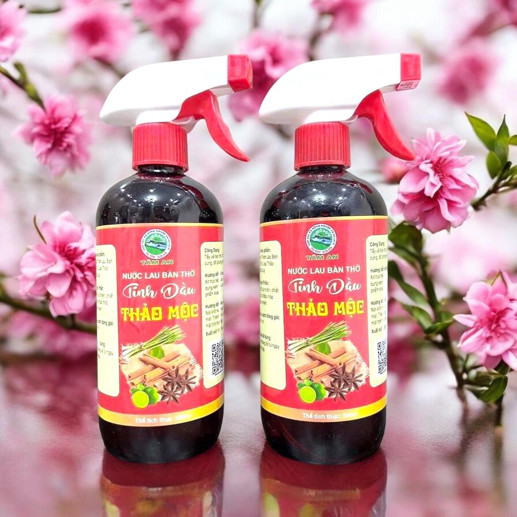 SKG5. Nước lau bàn thờ tinh dầu thao mộc Tâm An 500ml