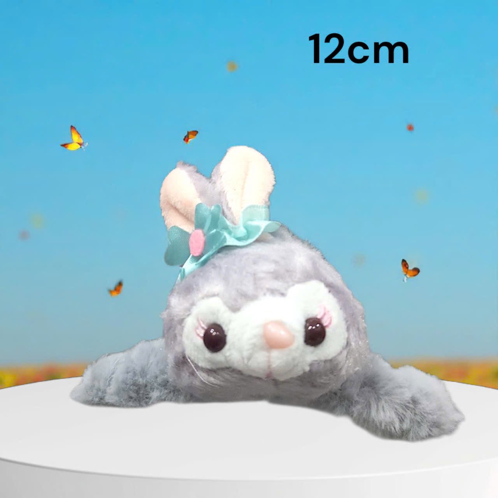 15.1 Kẹp tóc lông charm hoạt hình dễ thương