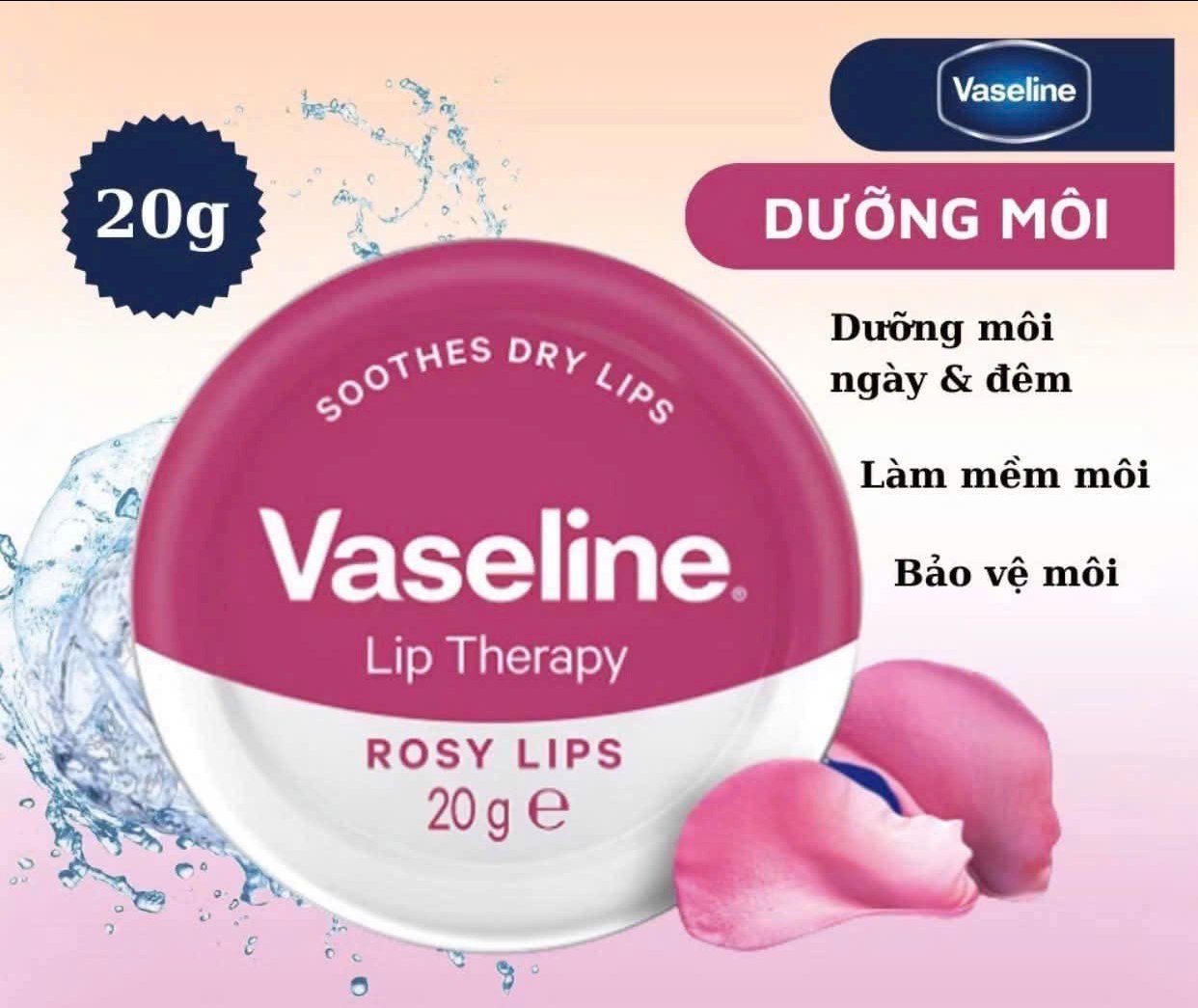 Son dưỡng trị thâm môi Vaseline Lip Therapy 20g - Mỹ