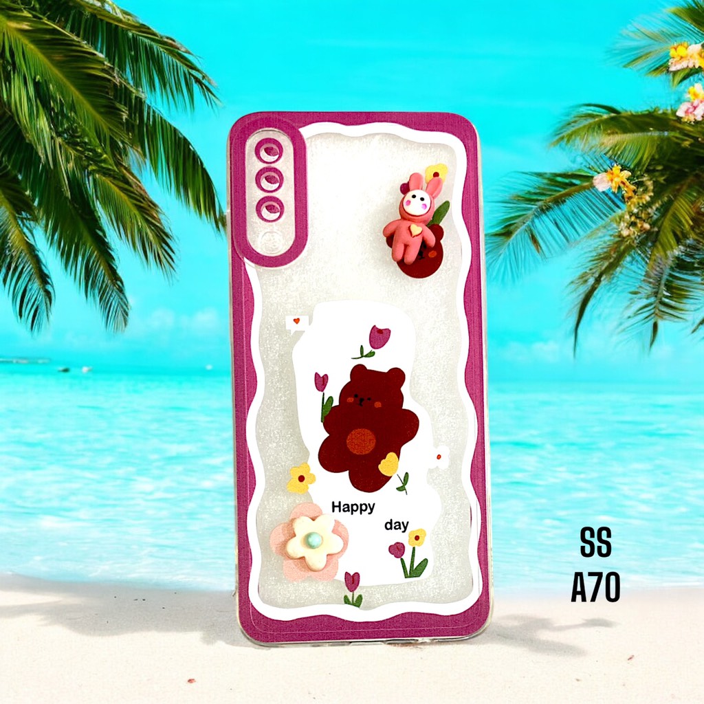 Ốp Lưng Điện Thoại HAAPY DAY Gấu, Thỏ Lạc Giữa Rừng Hoa Siêu Hot