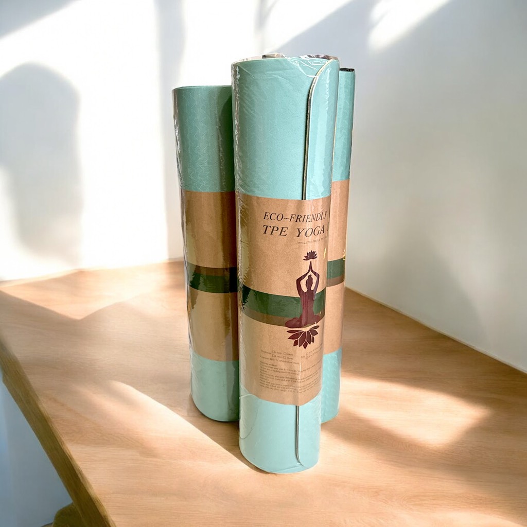 Thảm tập Yoga 2 lớp chống trơn trượt 6mm 183cm x 61cm