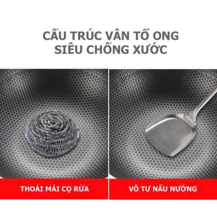 Chảo tổ ong chống dính 32cm sâu 9cm