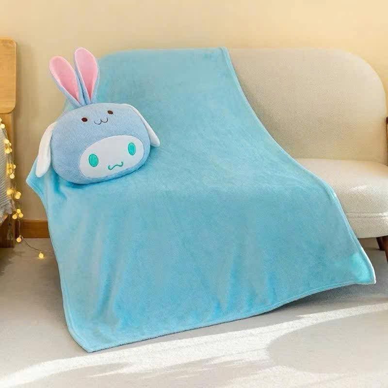 Thú Nhồi Bông Kèm Chăn Kuromi và Labubu