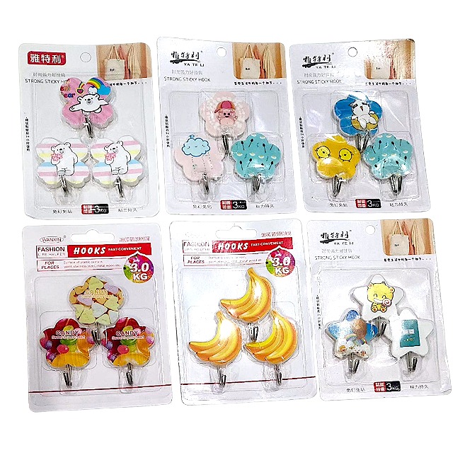 Sét 3 móc dán tường (ngẫu nhiên)