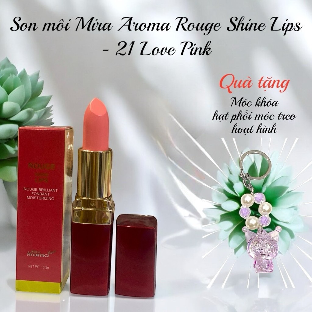 Son môi Mira Aroma Rouge Shine Lips - 21 Love Pink