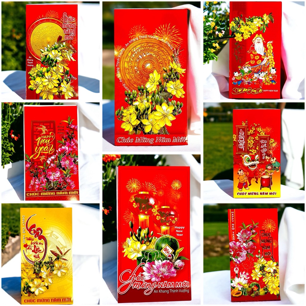Thiệp chúc mừng năm mới 10,5x19cm