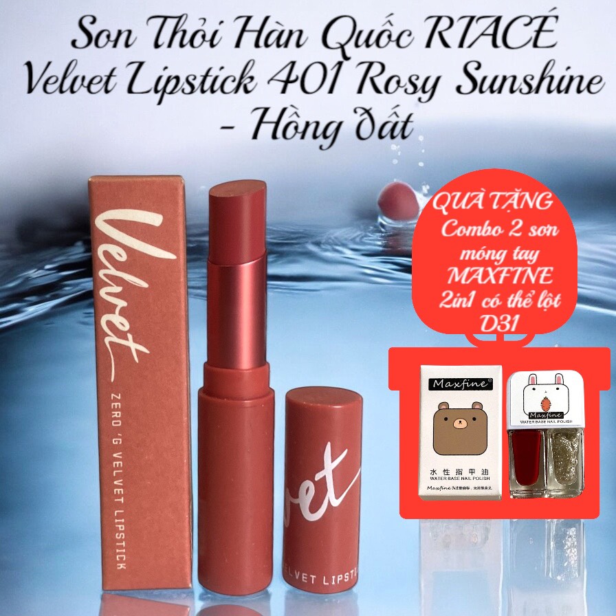 Son Lì, Siêu Mịn, Dạng Thỏi RIACÉ Velvet Lipstick