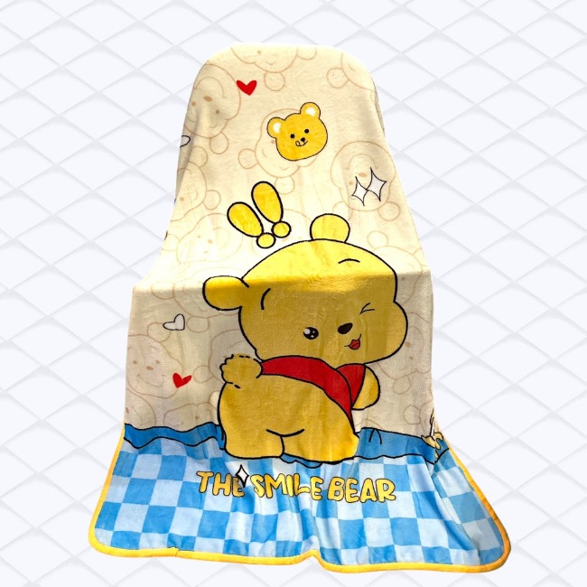 Chăn/Mềm nhung tuyết hoạ tiết hoạt hình dễ thương 100x140cm