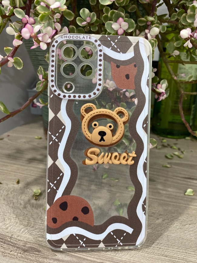Ốp Lưng Điện Thoại Mềm SWEET Gấu Moschino Siêu Dễ Thương