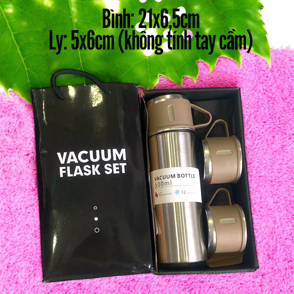 CT2. Bình giữ nhiệt 500ml (kèm 2 ly)