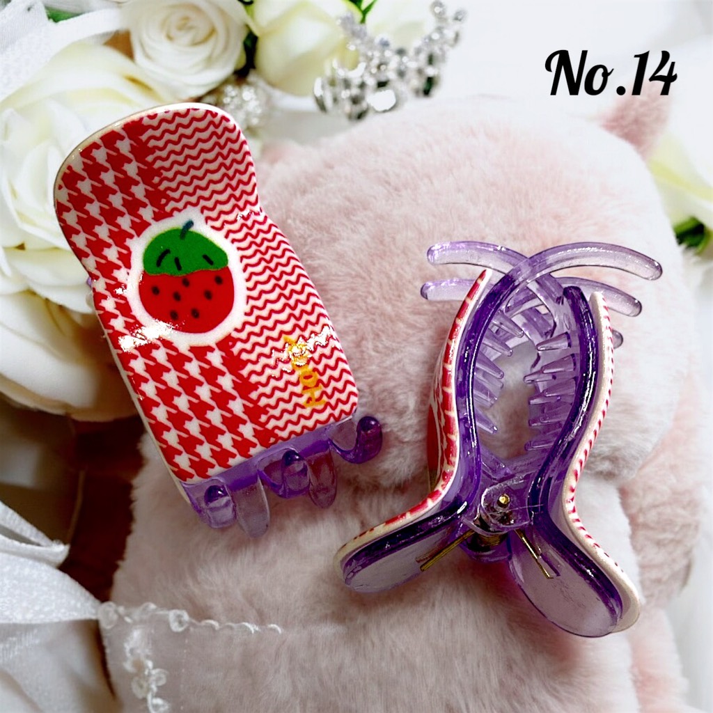 T1.Kẹp Càng Cua 5 Răng Cao Cấp Nhiều Họa Tiết Dễ Thương