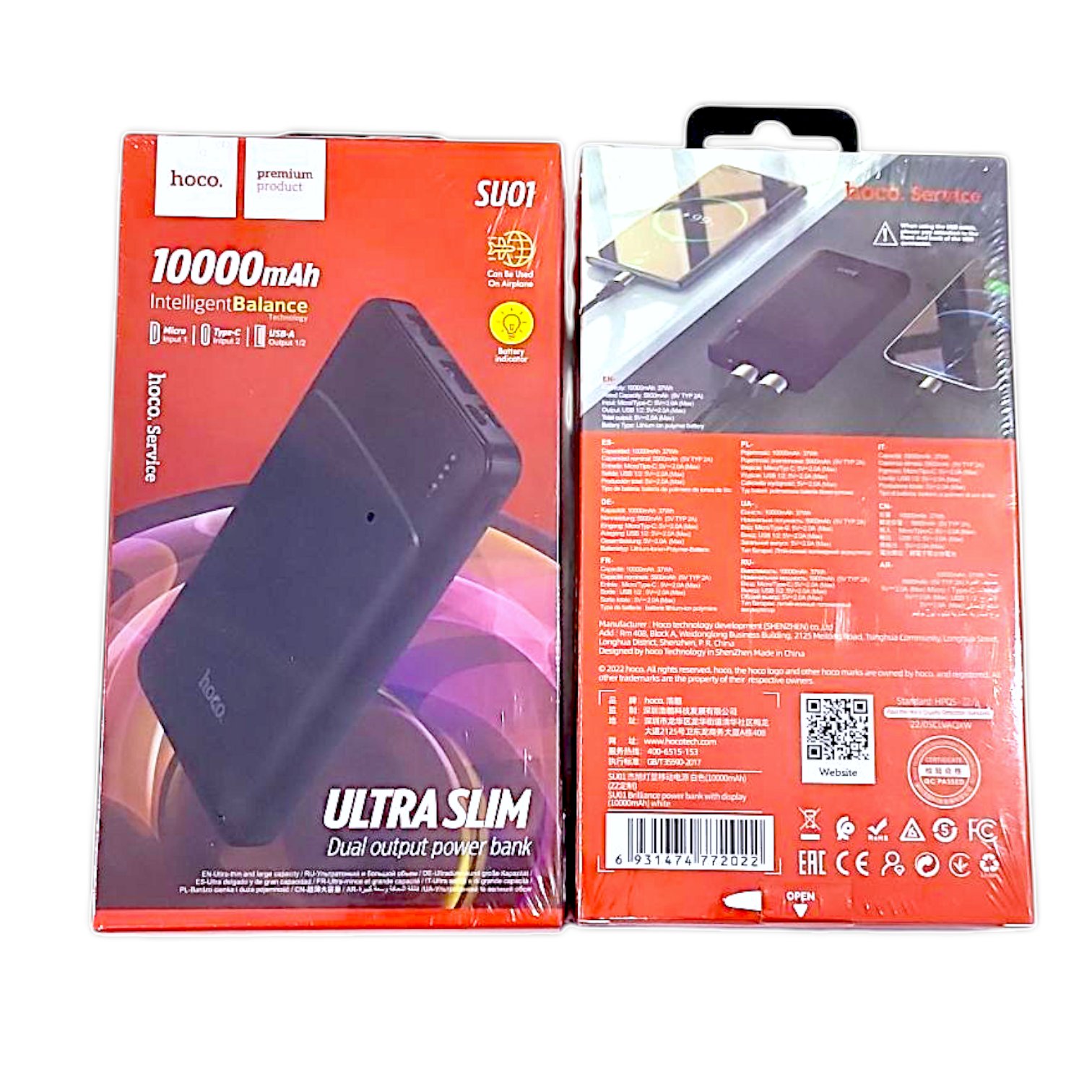{China}Sạc dự phòng Hoco 10000mAh SU01
