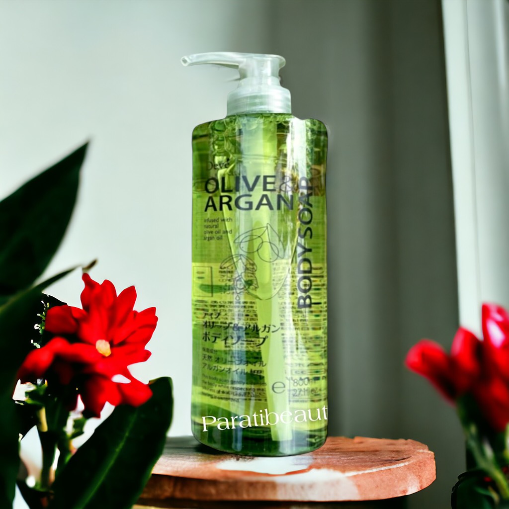 Sữa Tắm Kumano Deve Chiết Xuất Dầu Olive & Argan 800ml.