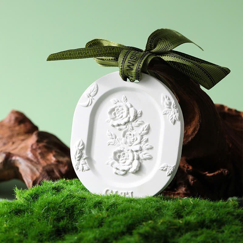 16.5 Sáp thơm dạng thạch cao treo tủ, xe hình hoa AROMA
