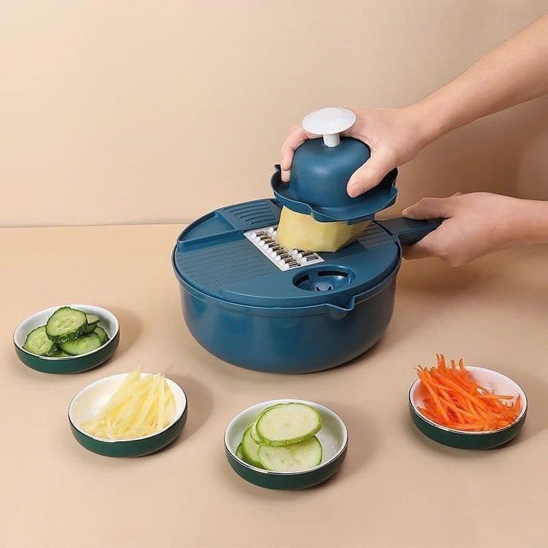 PT1.1 Rổ Bào Rau Củ 8 Trong 1 Đa Năng, An Toàn Không Lo Đứt Tay