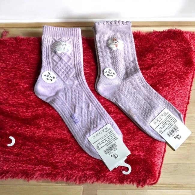 Tất/Vớ cotton hoạt hình từ 10-12 tuổi