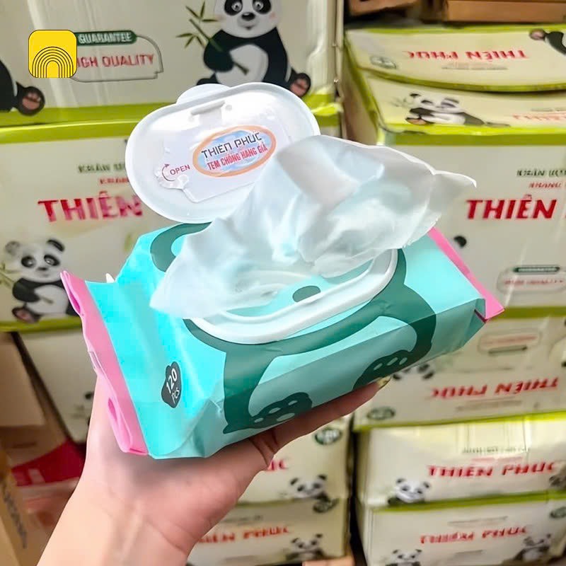 13.7 Bịch 120 tờ khăn ướt Thiên Phúc 20x15cm