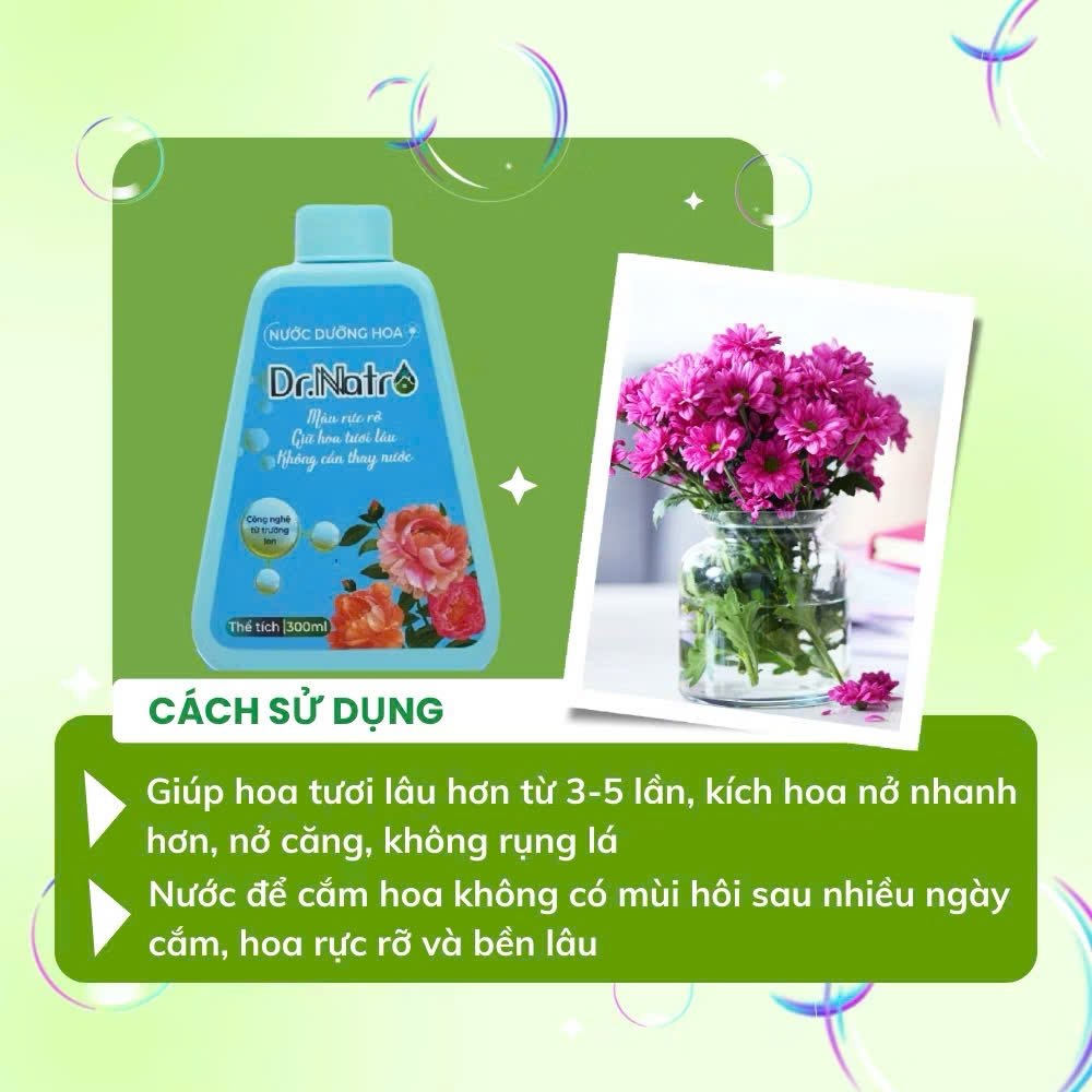 Nước dưỡng hoa rực màu, tươi lâu Dr.Lihand 300ml