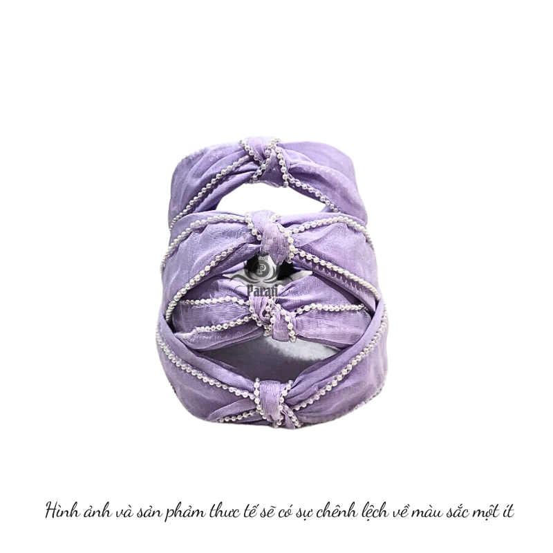 Bờm/Turban Nơ Ngọc Trai Nhiều Màu