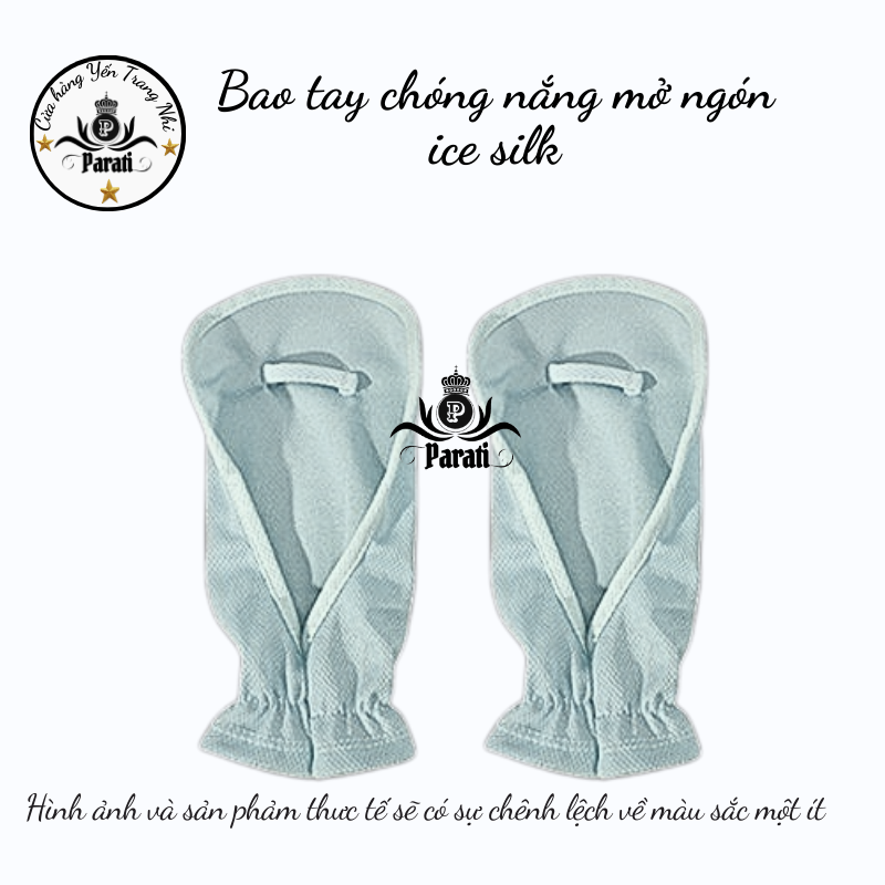 Bao tay chóng nắng mở ngón ice silk