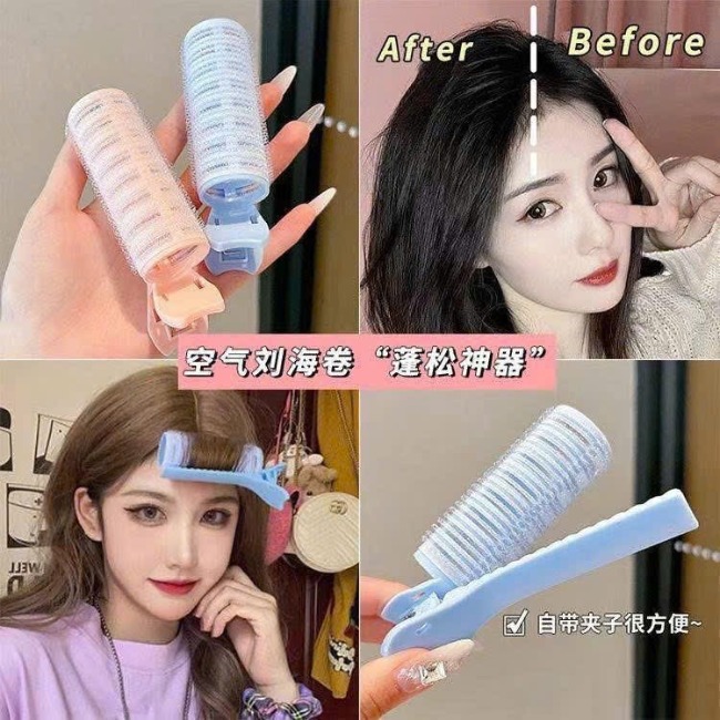 Kẹp phồng tóc tự dính màu pastel xinh xắn dễ thương (ngẫu nhiên)-1 cái