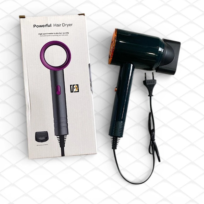 Máy sấy tóc tạo kiểu Powerful Hair Dryer màu trắng