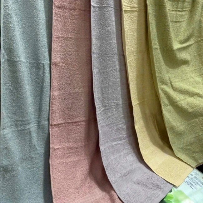 Khăn Tắm Cotton Màu Pastel 60*110cm (ngẫu nhiên)